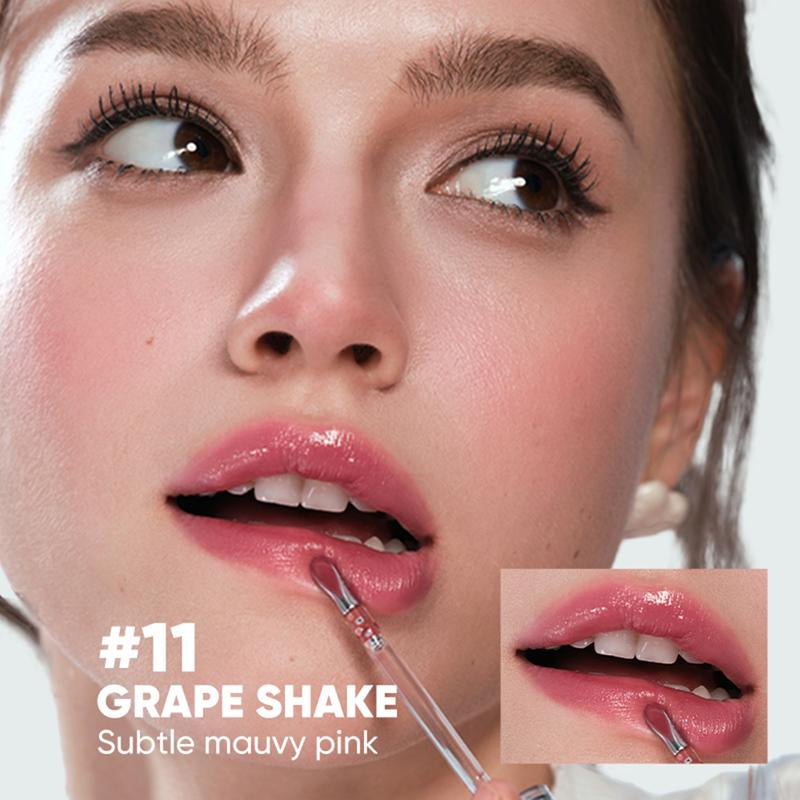 Judydoll Ice Watery Lip Gloss - Long-Lasting, Transfer-Proof Lip Stain with Metal Applicator, Waterproof and Moisturizing Formula, Perfect for Makeup Enthusiasts and Mother's Day Gifts
