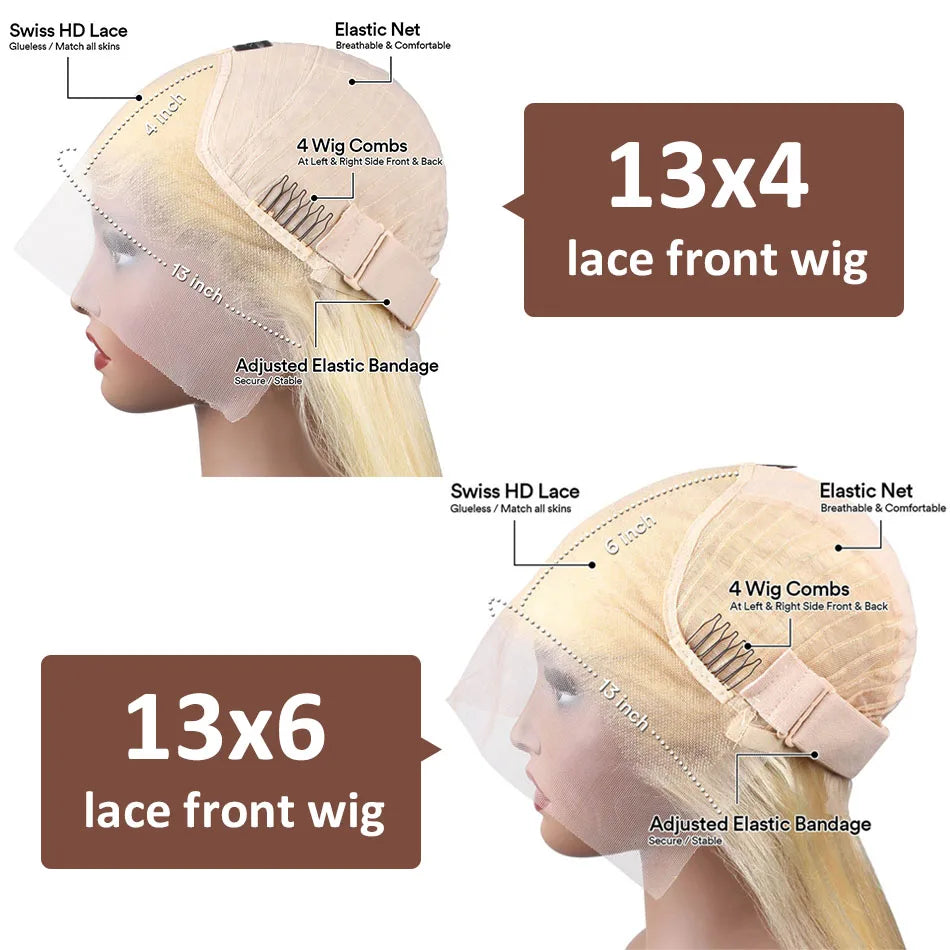 Get the Perfect Look with Our Stunning Blonde Body Wave Lace Front Wig! 💁♀️✨ #HumanHair #WigGoals #613Blonde